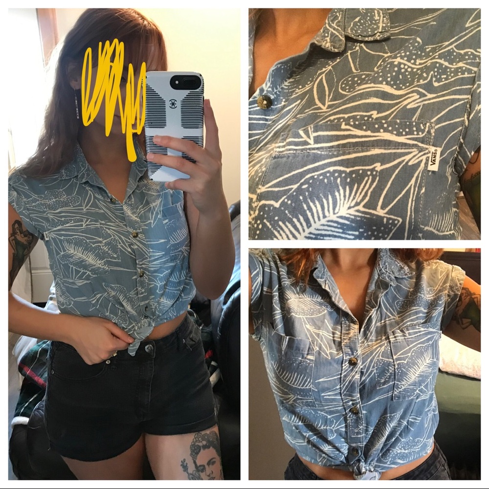 Authentic Vans shirt Hawaiian skater style